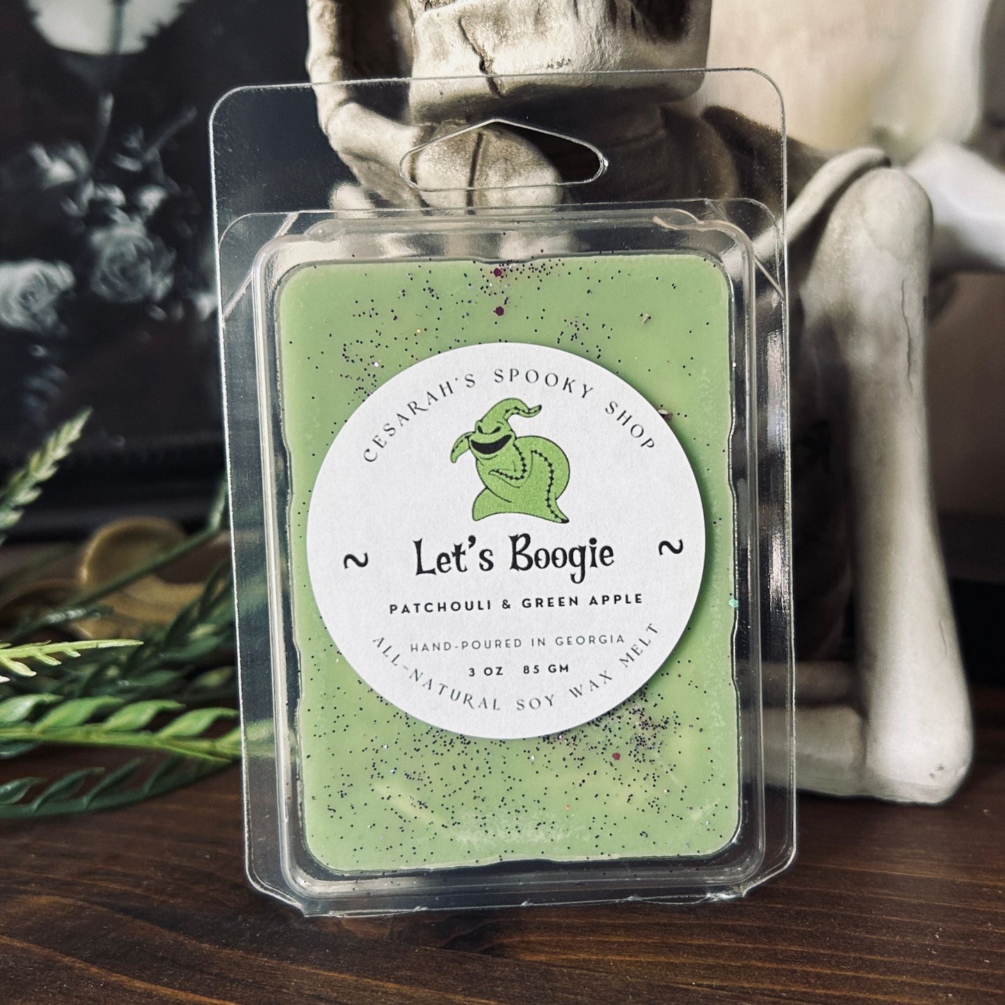 Let’s Boogie Wax Melt (Patchouli & Green Apple) Cesarah's Spooky Shop