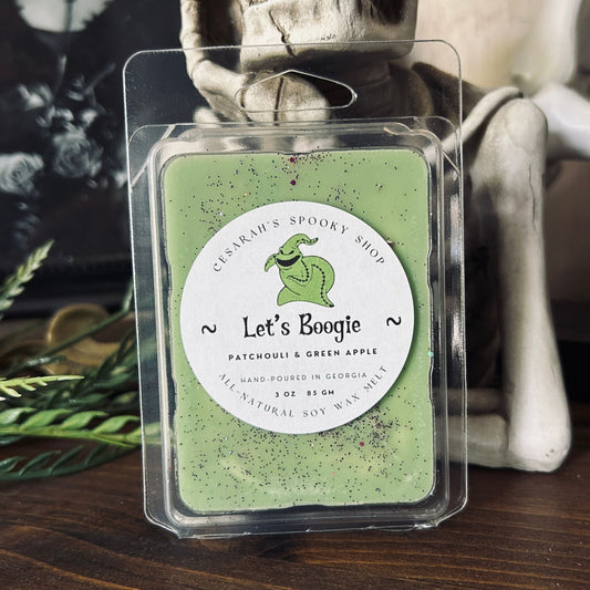 Let’s Boogie Wax Melt (Patchouli & Green Apple) Cesarah's Spooky Shop