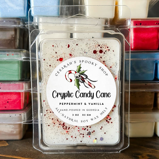 Cryptic Candy Cane Wax Melt (Peppermint & Vanilla)