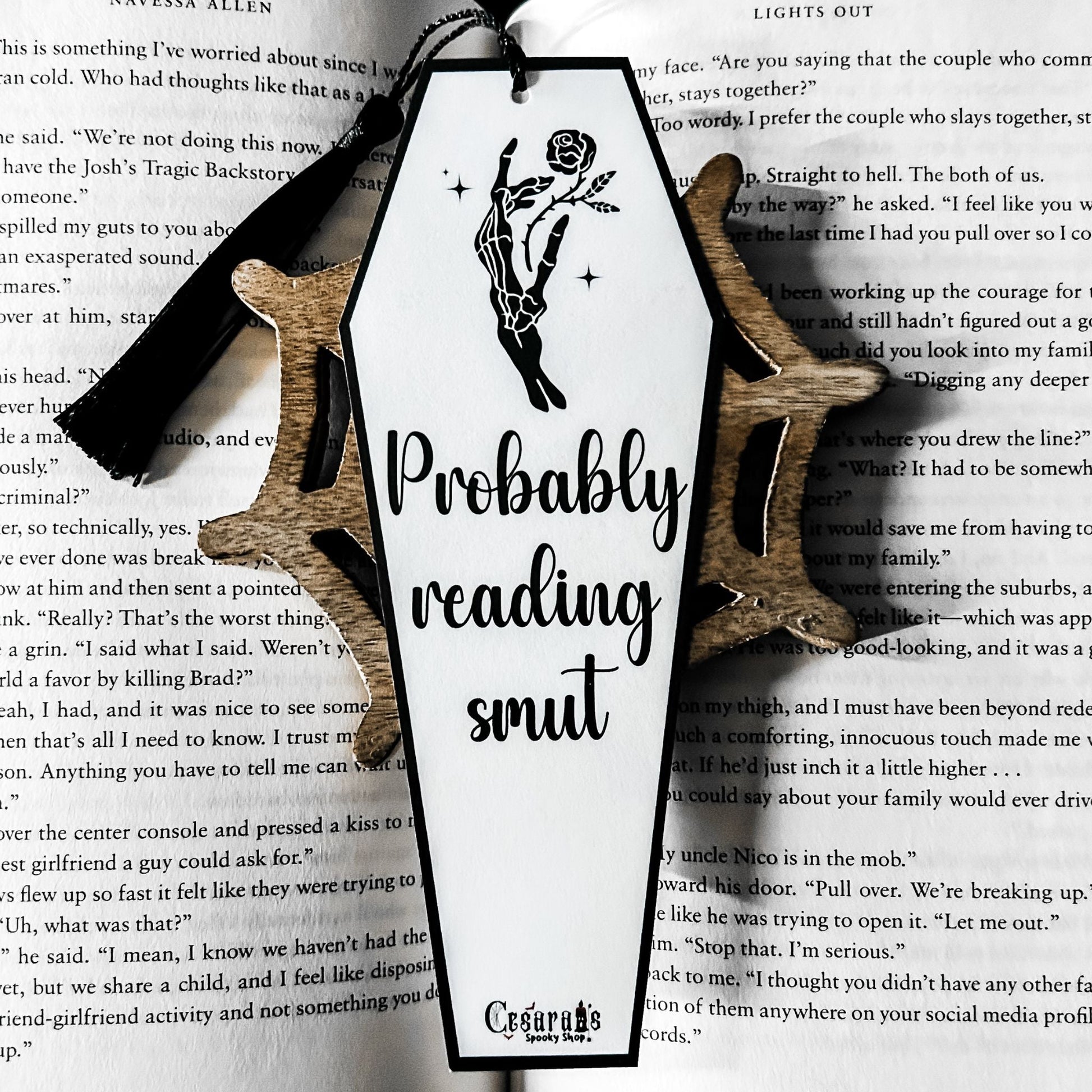Probably Reading Smut Bookmark Cesarah's Spooky Shop