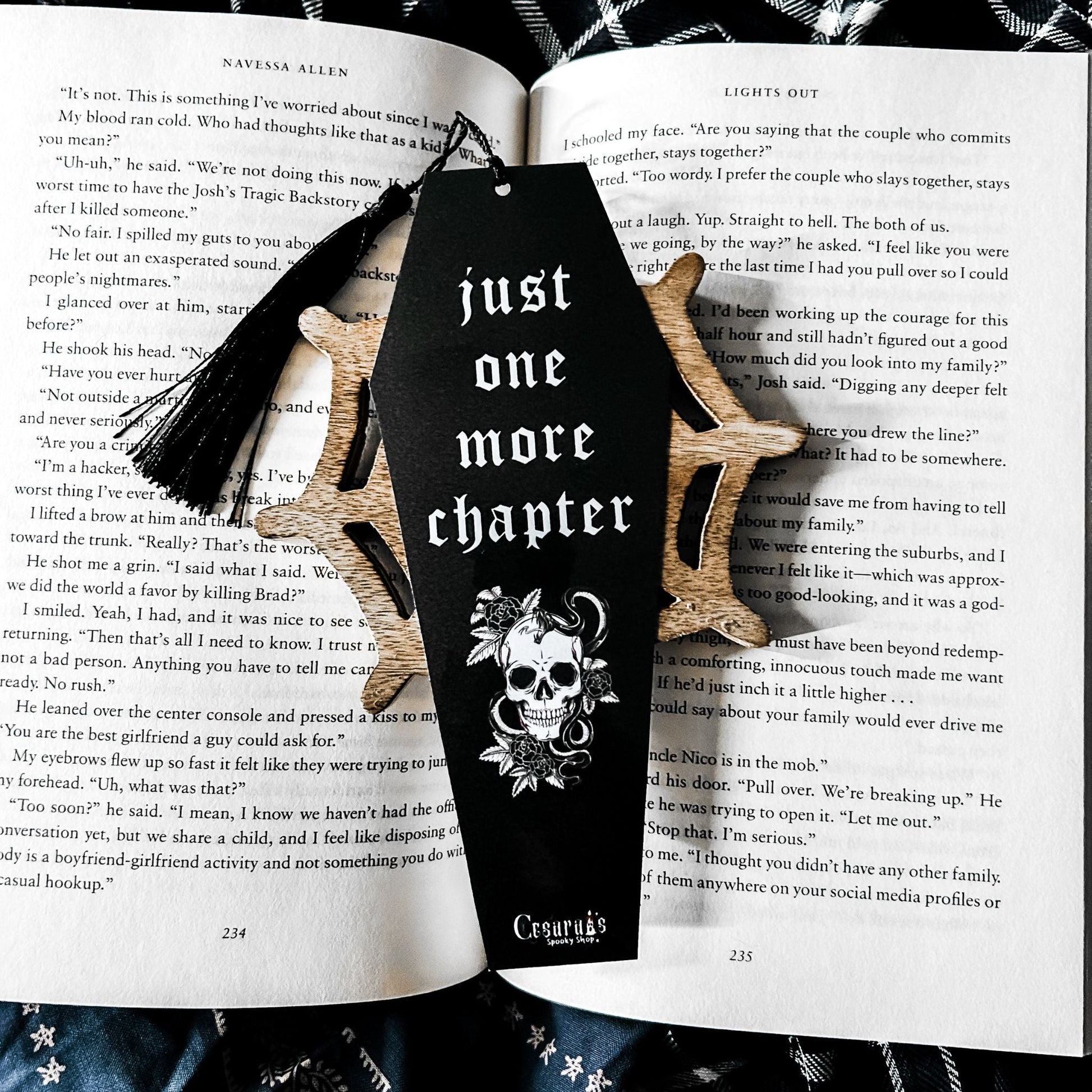 Just One More Chapter Bookmark Cesarah's Spooky Shop