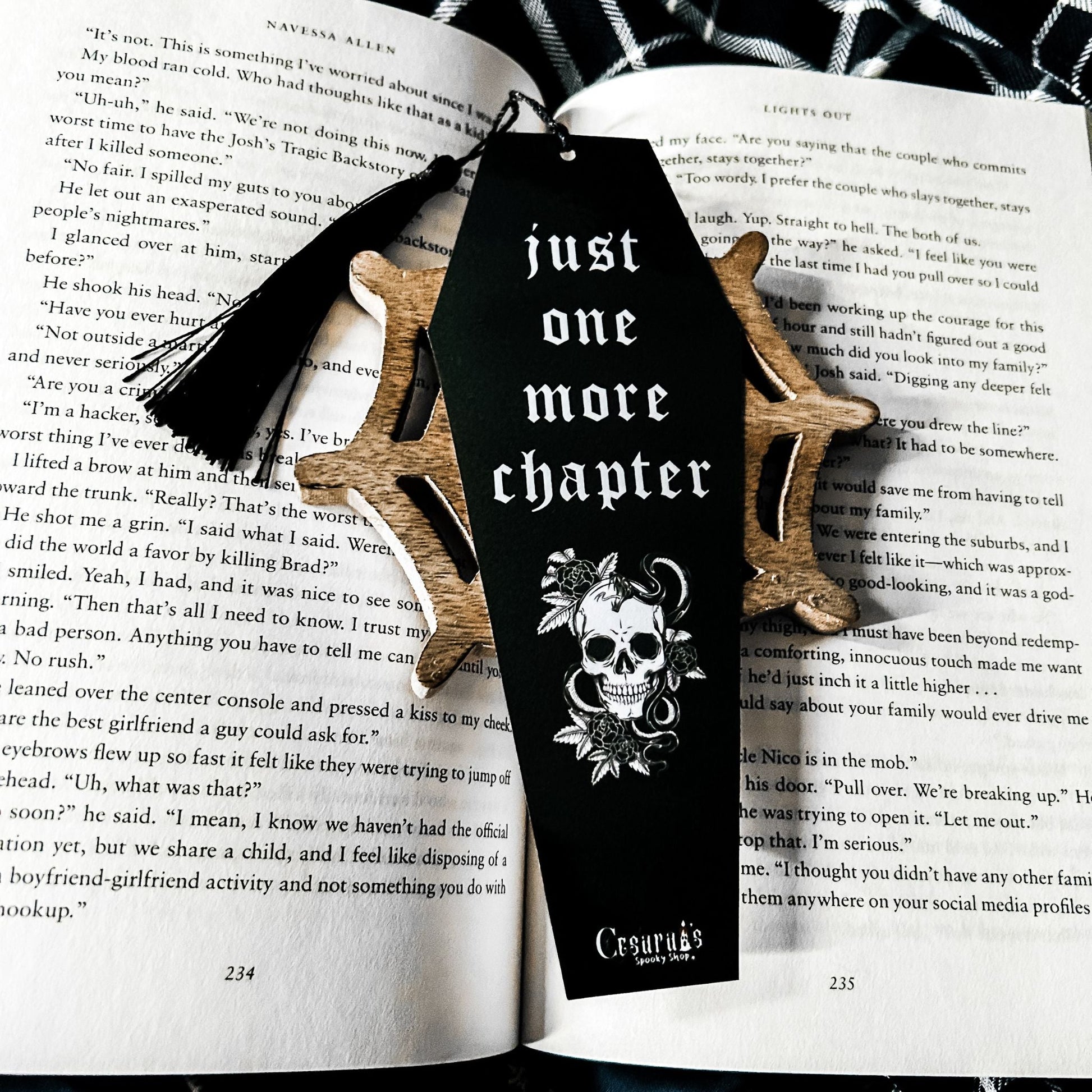 Just One More Chapter Bookmark Cesarah's Spooky Shop