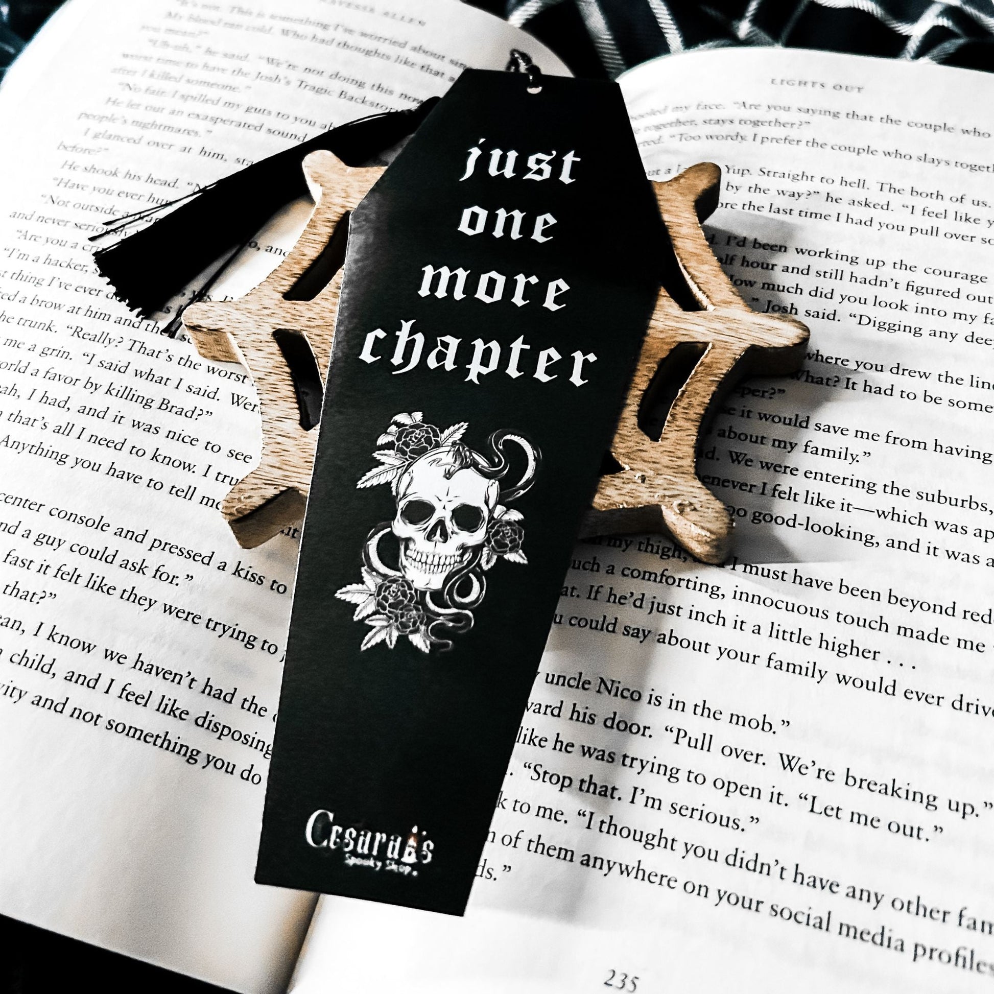 Just One More Chapter Bookmark Cesarah's Spooky Shop