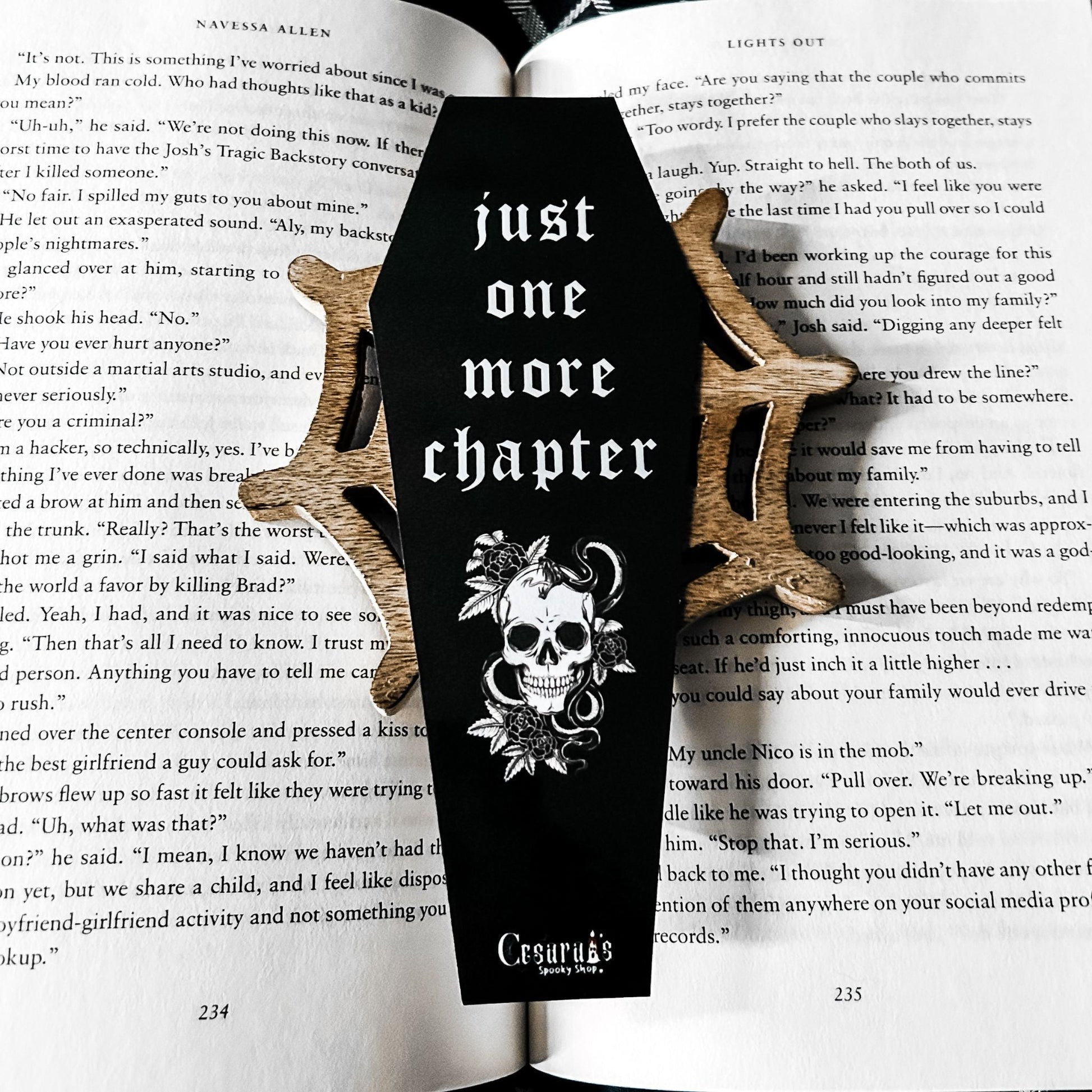 Just One More Chapter Bookmark Cesarah's Spooky Shop