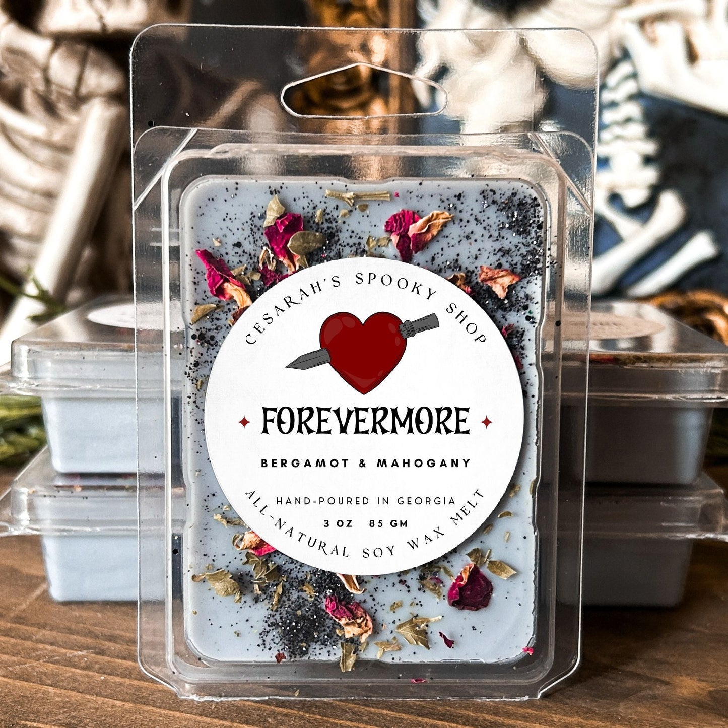 Forevermore Wax Melt (Bergamot & Mahogany) Cesarah's Spooky Shop