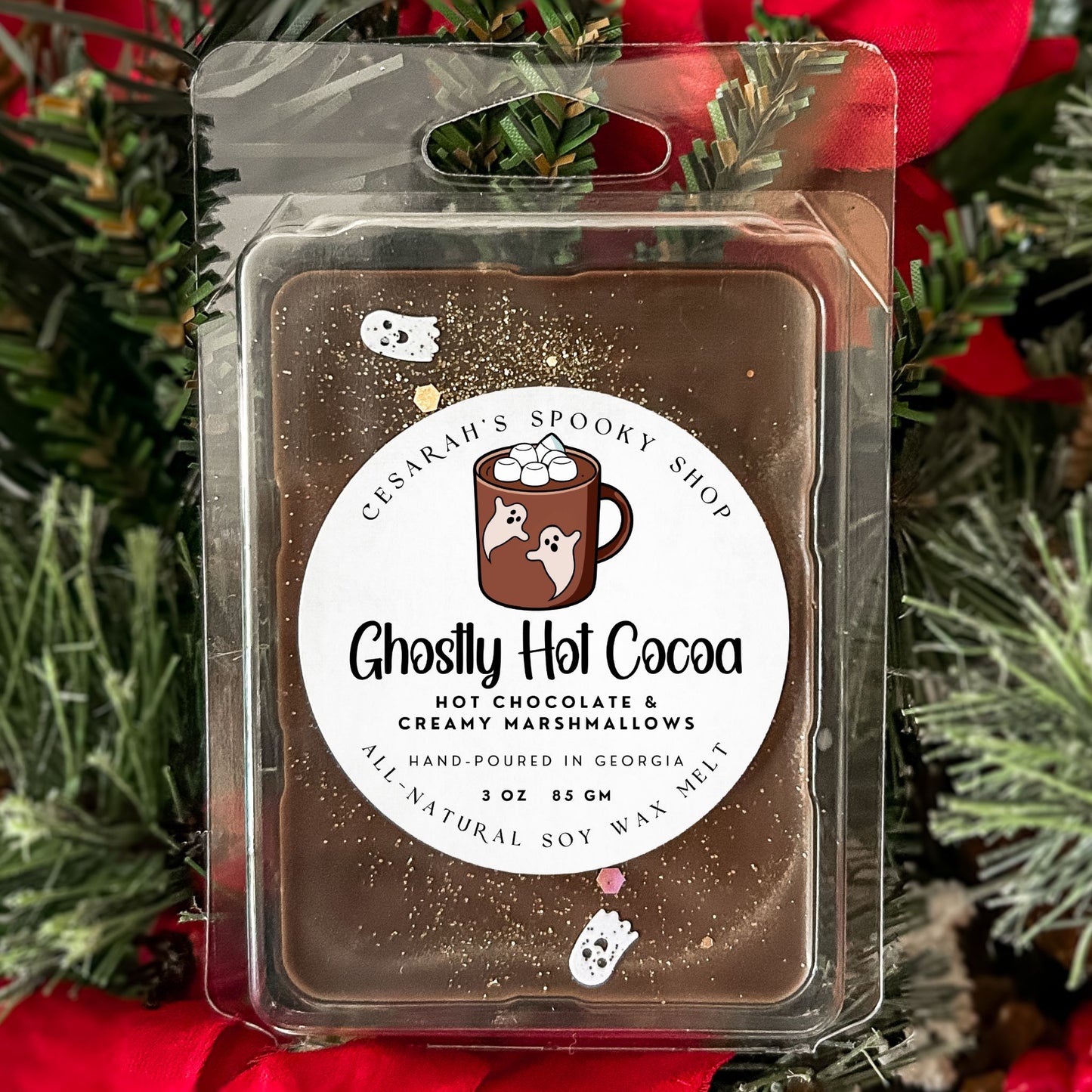 Ghostly Hot Cocoa Wax Melt (Hot Chocolate & Creamy Marshmallows)