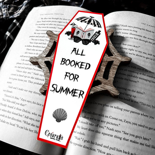 All Booked For Summer Bookmark Cesarah's Spooky Shop