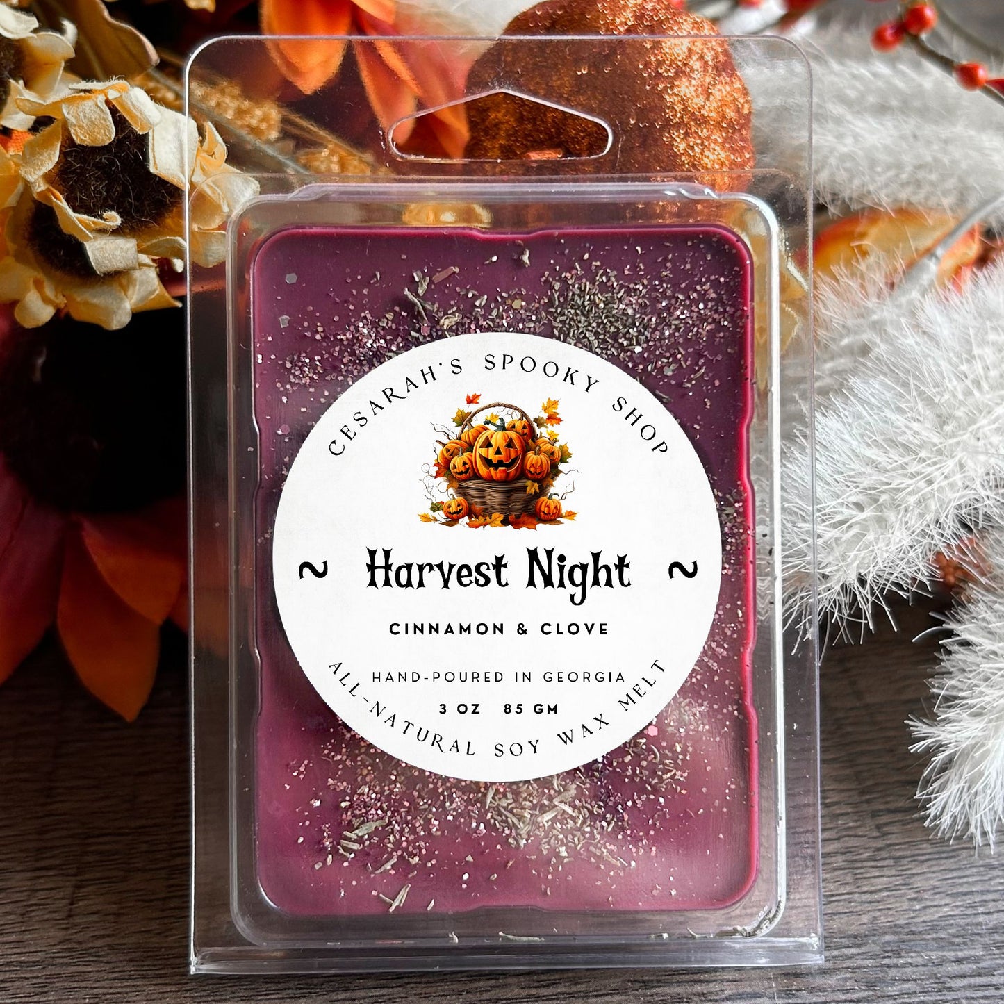 Harvest Night Wax Melt (Pumpkin & Clove) Cesarah's Spooky Shop