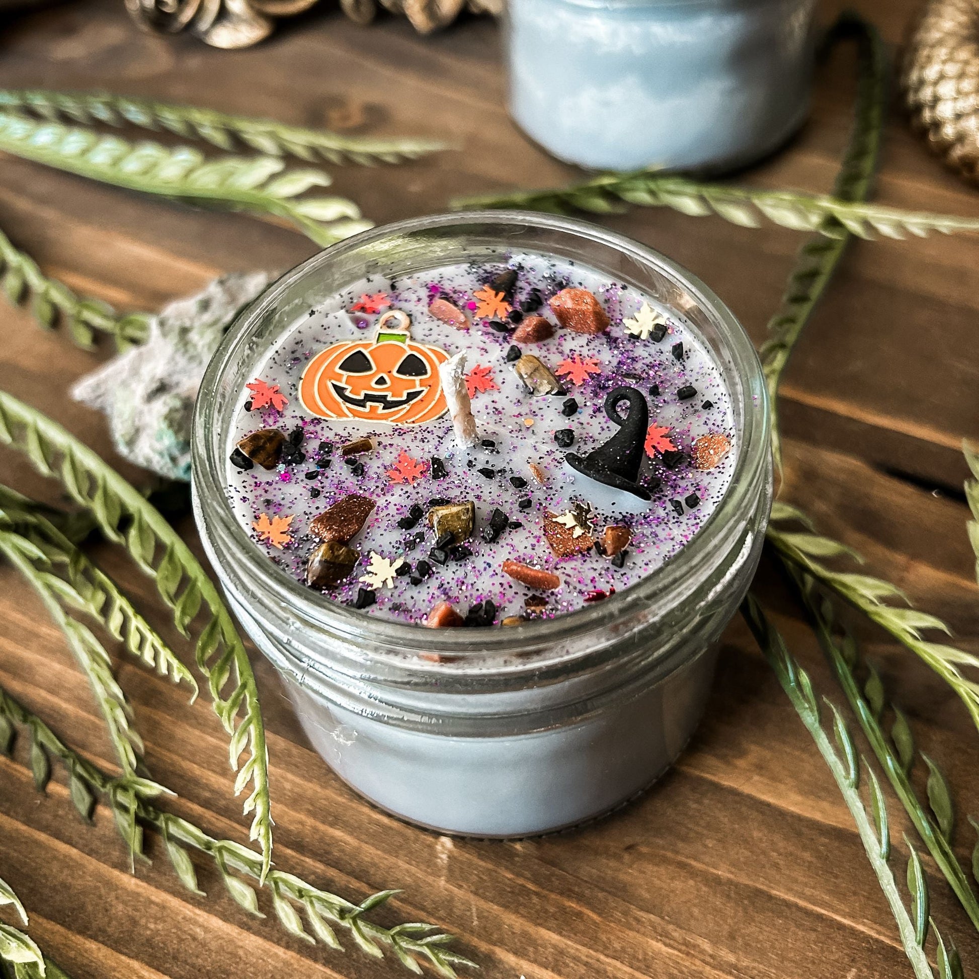 Happy Halloween Candle Cesarah's Spooky Shop