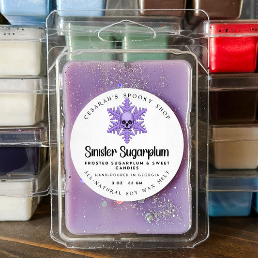 Sinister Sugarplum Wax Melt (Frosted Sugarplum & Sweet Candies)