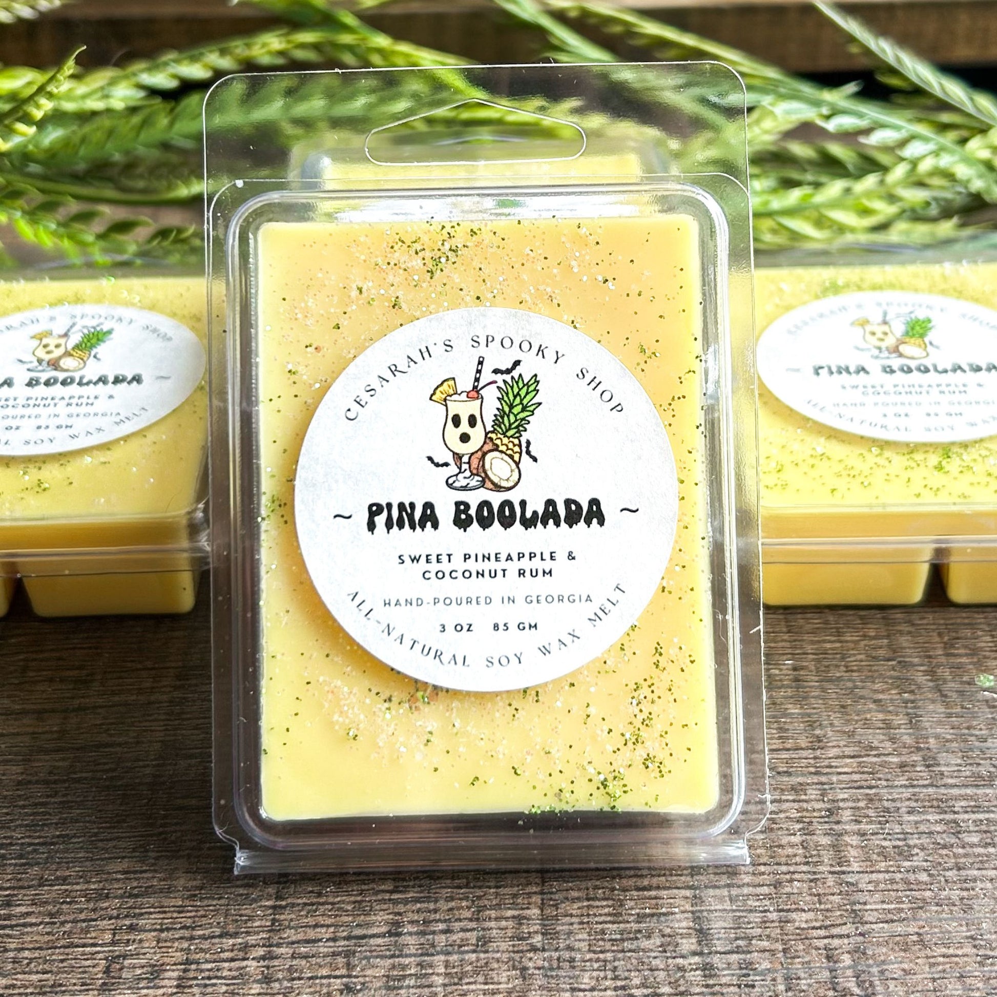 Pina BOO-Lada Wax Melt (Sweet Pineapple & Coconut Rum) Cesarah's Spooky Shop