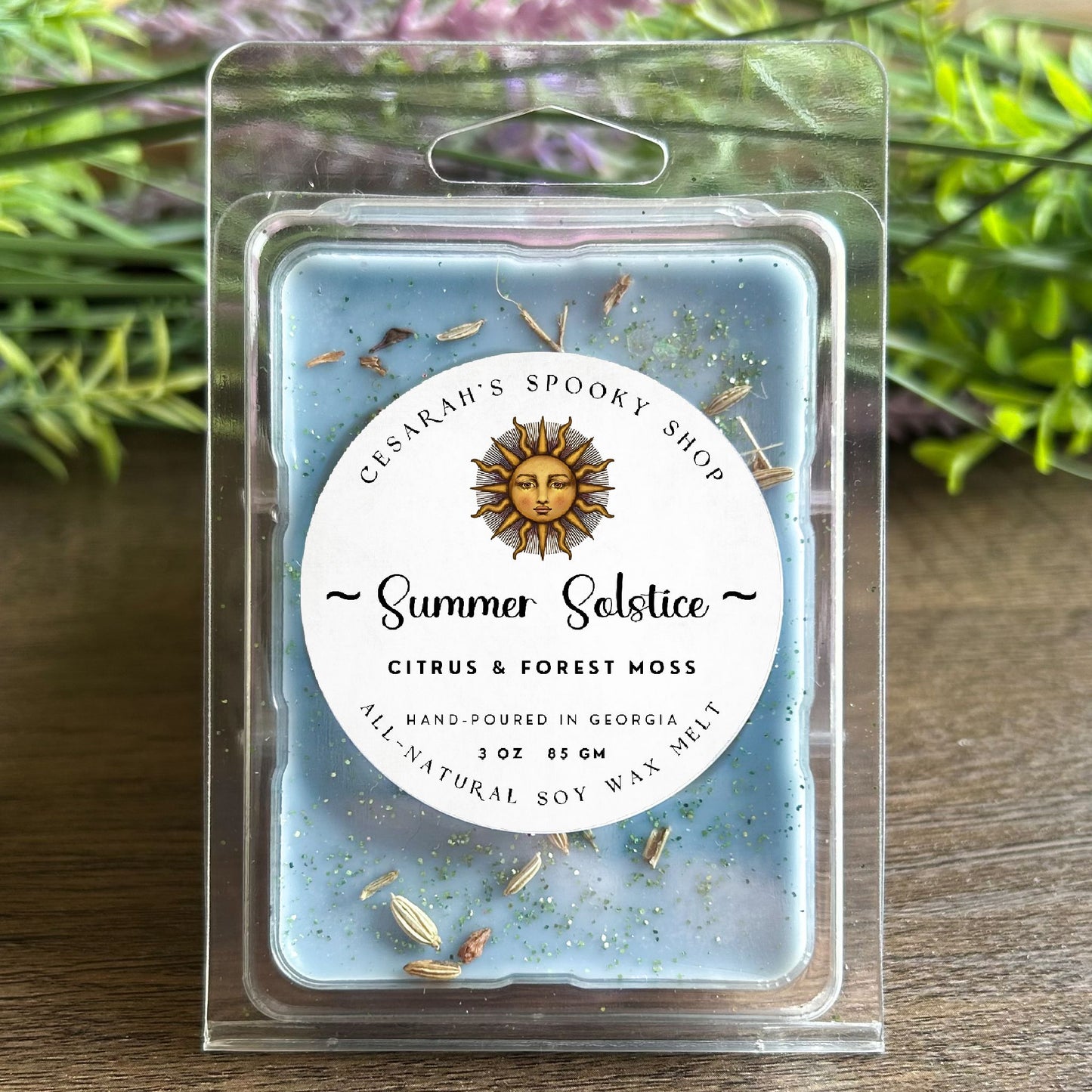 Summer Solstice (Litha) Wax Melt (Citrus & Forest Moss) Cesarah's Spooky Shop