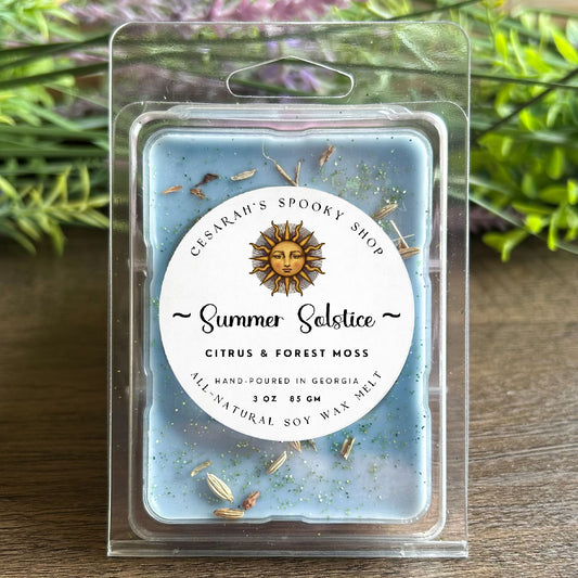 Summer Solstice (Litha) Wax Melt (Citrus & Forest Moss) Cesarah's Spooky Shop