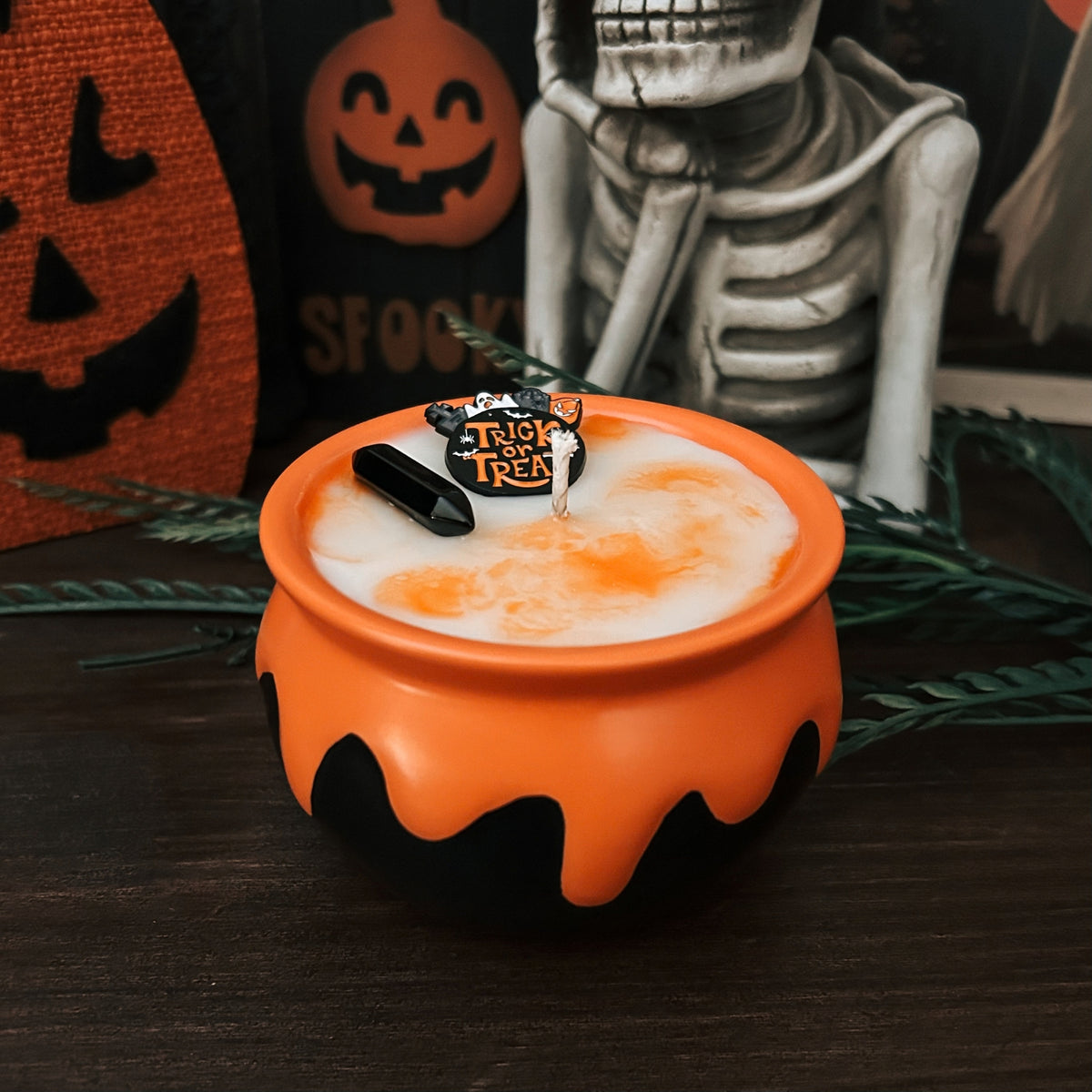 Halloween Cauldron Candle (Choose Scent)