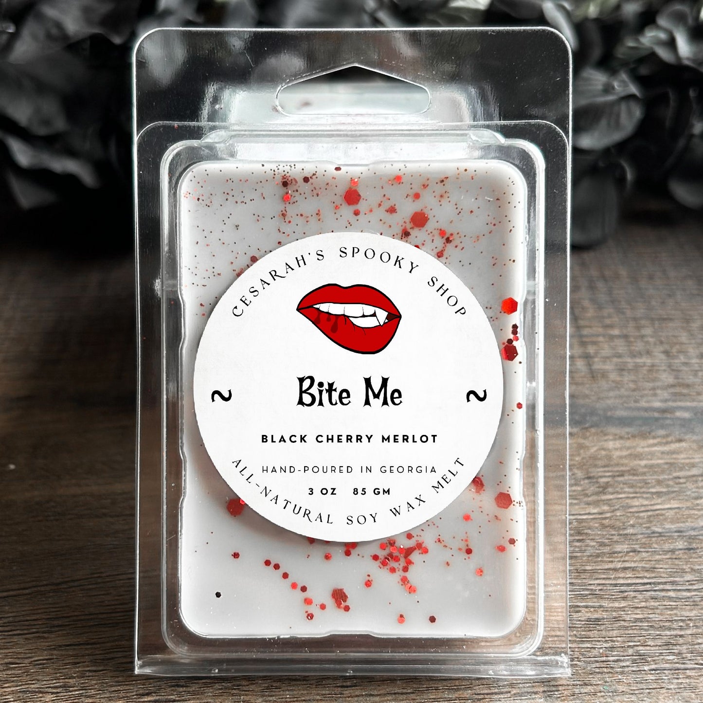 Bite Me Wax Melt (Black Cherry Merlot) Cesarah's Spooky Shop