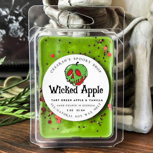 Wicked Apple Wax Melt (Tart Green Apple & Vanilla) Cesarah's Spooky Shop
