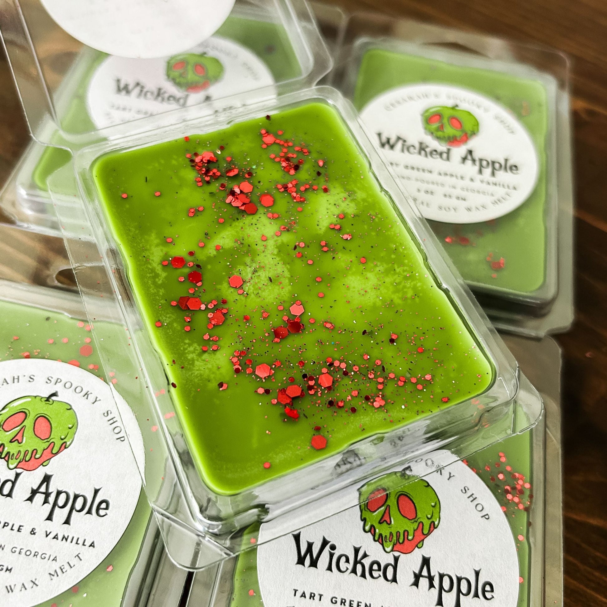 Wicked Apple Wax Melt (Tart Green Apple & Vanilla) Cesarah's Spooky Shop