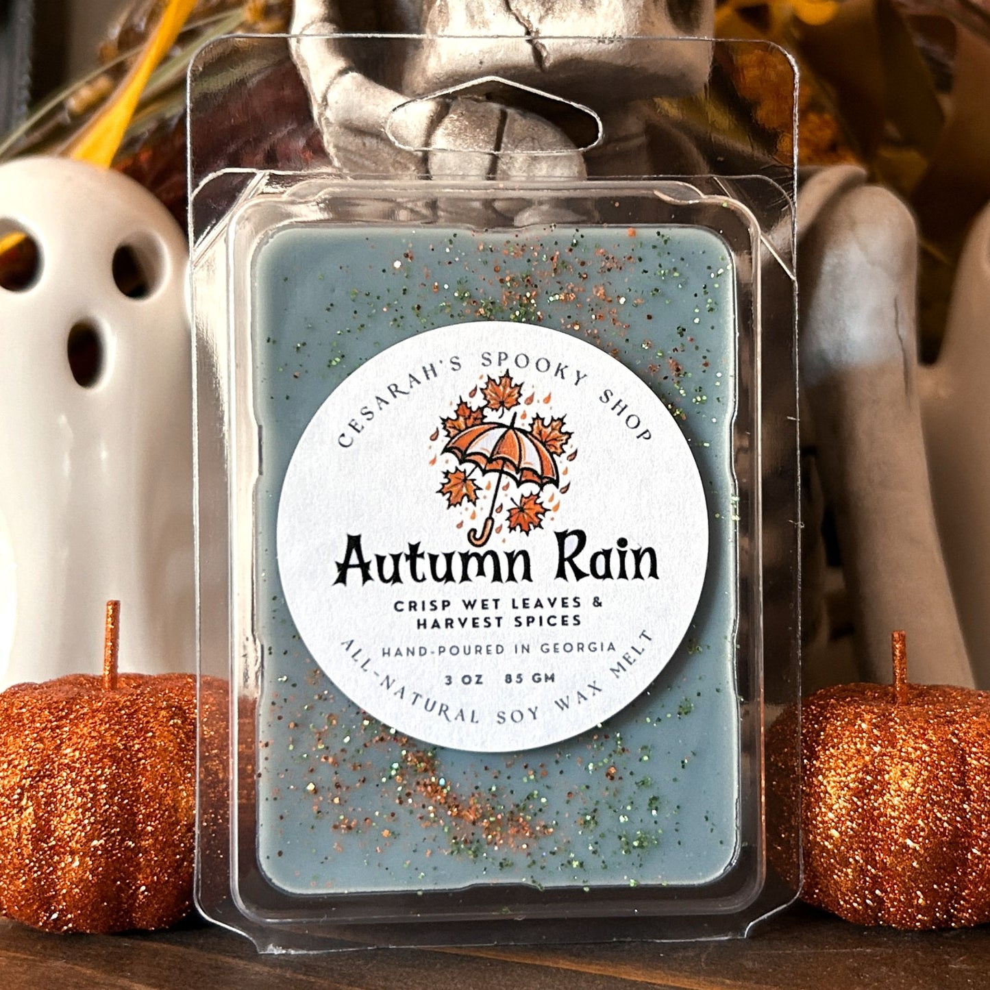 Autumn Rain Wax Melt (Crisp Wet Leaves and Harvest Spices)