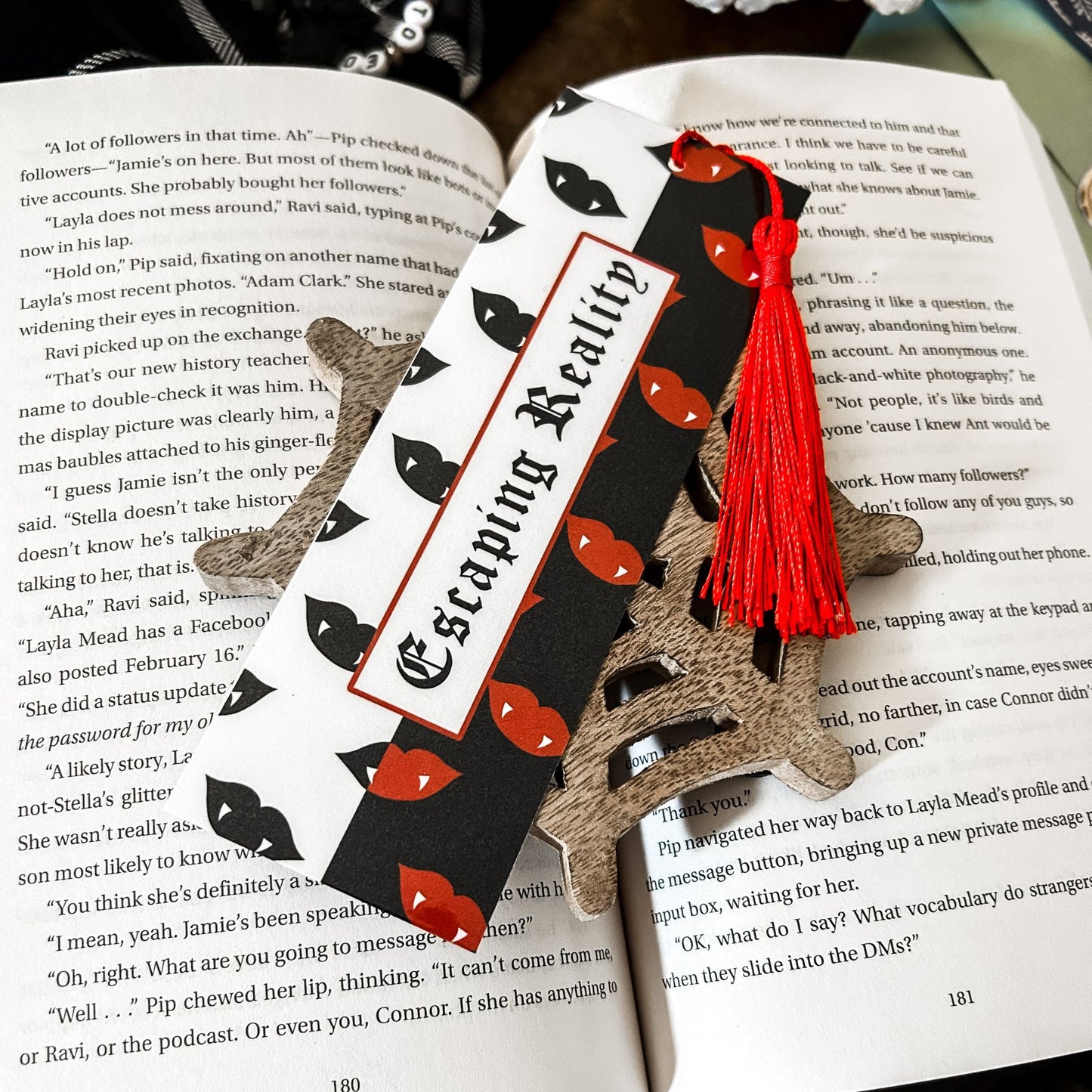 Escaping Reality Fangs Bookmark Cesarah's Spooky Shop