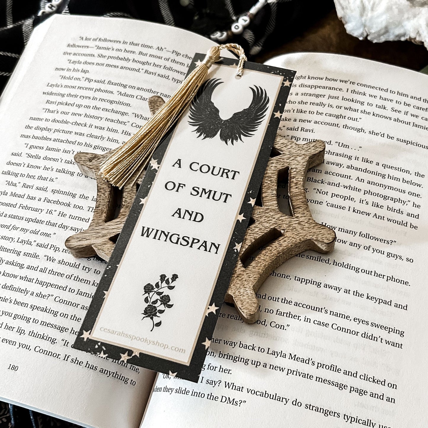 A Court of Smut & Wingspan Bookmark Cesarah's Spooky Shop