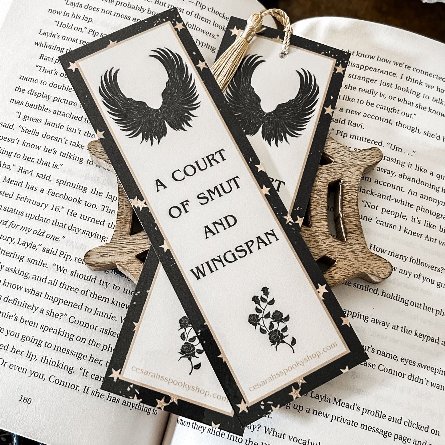 A Court of Smut & Wingspan Bookmark Cesarah's Spooky Shop
