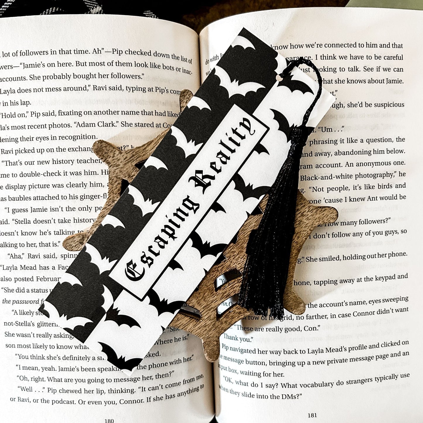 Escaping Reality Bats Bookmark Cesarah's Spooky Shop