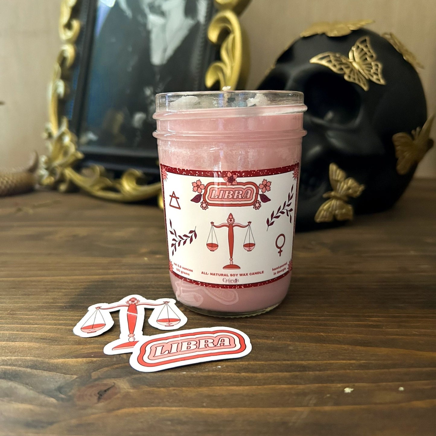 Libra Zodiac Candle Cesarah's Spooky Shop