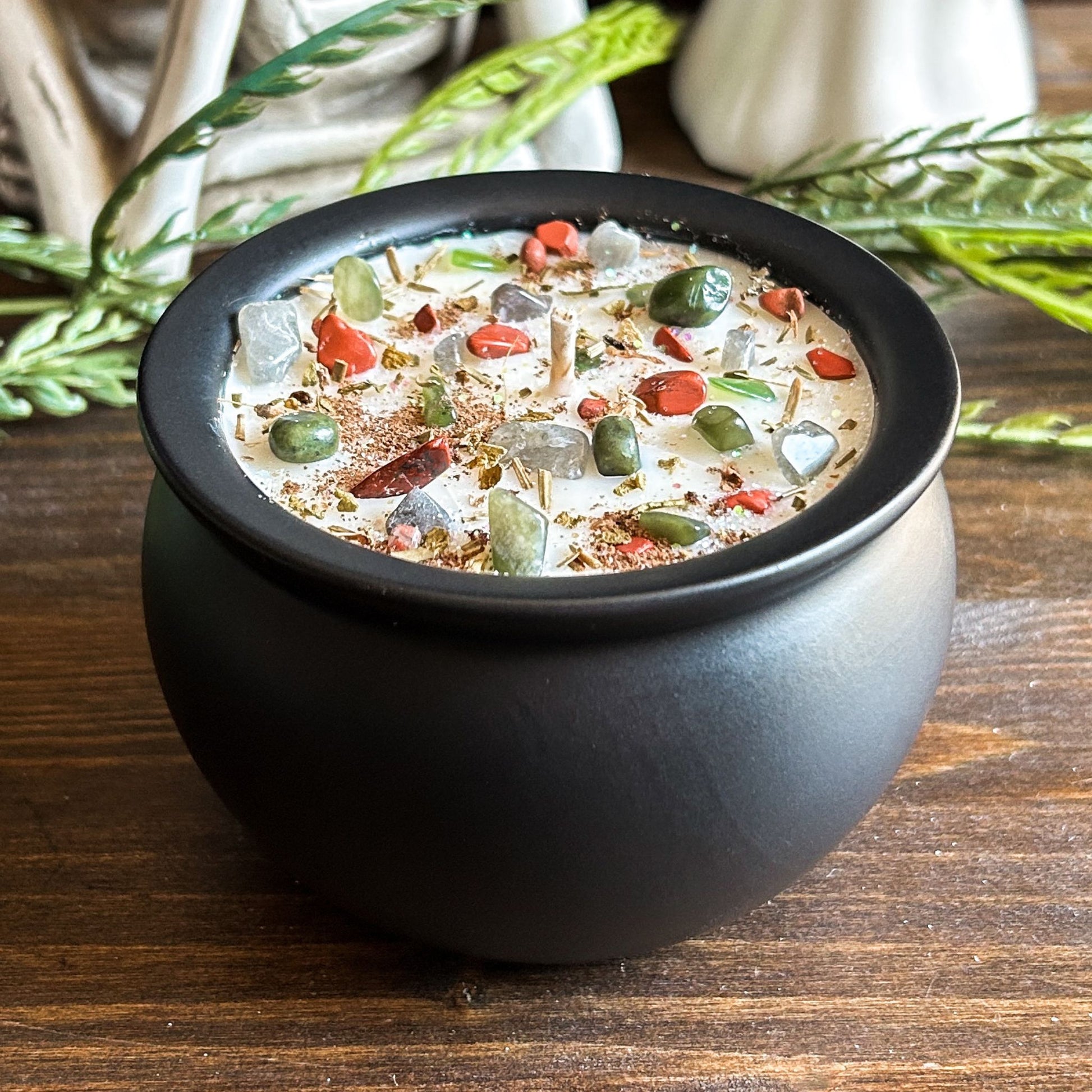 Witchesβ Brew Cauldron Candle Cesarah's Spooky Shop
