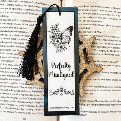 Perfectly Misaligned Bookmark Cesarah's Spooky Shop