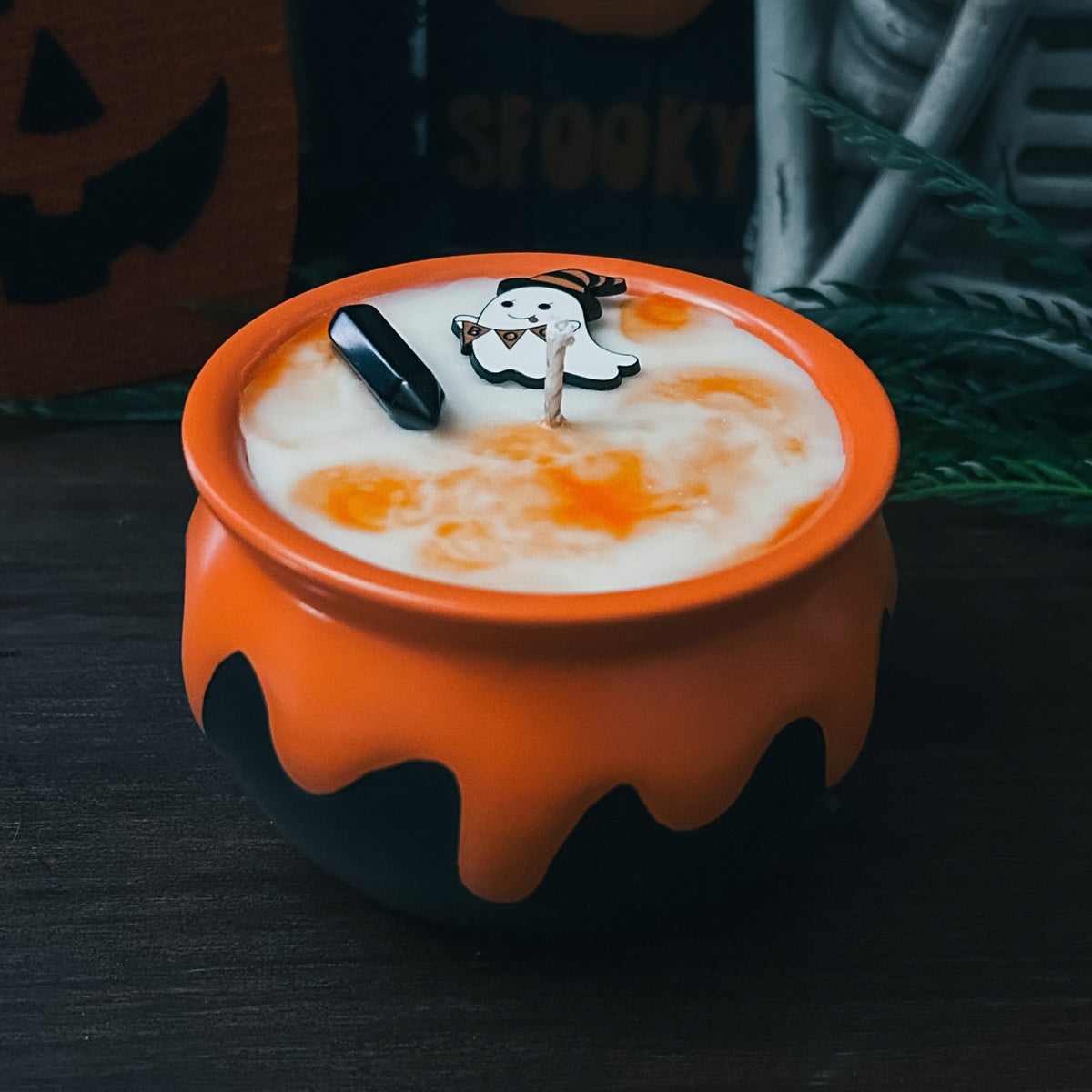 Halloween Cauldron Candle (Choose Scent)
