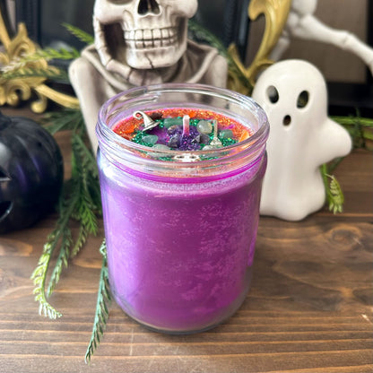 16oz Creepmas Mourning Candle (bergamot & mahogany) Cesarah's Spooky Shop