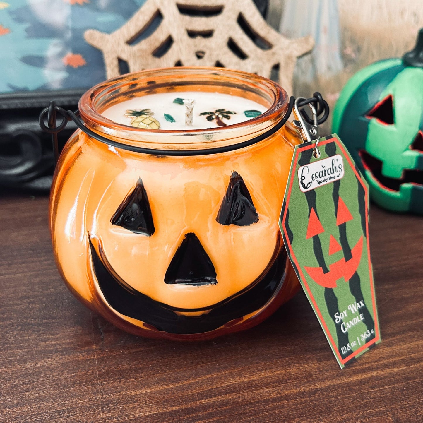 Summerween Jack O Lantern Candle (Choose Scent)