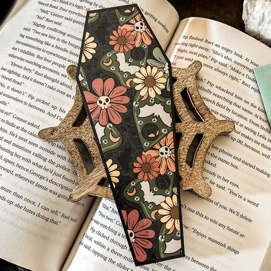Floral Springoween Bookmark Cesarah's Spooky Shop