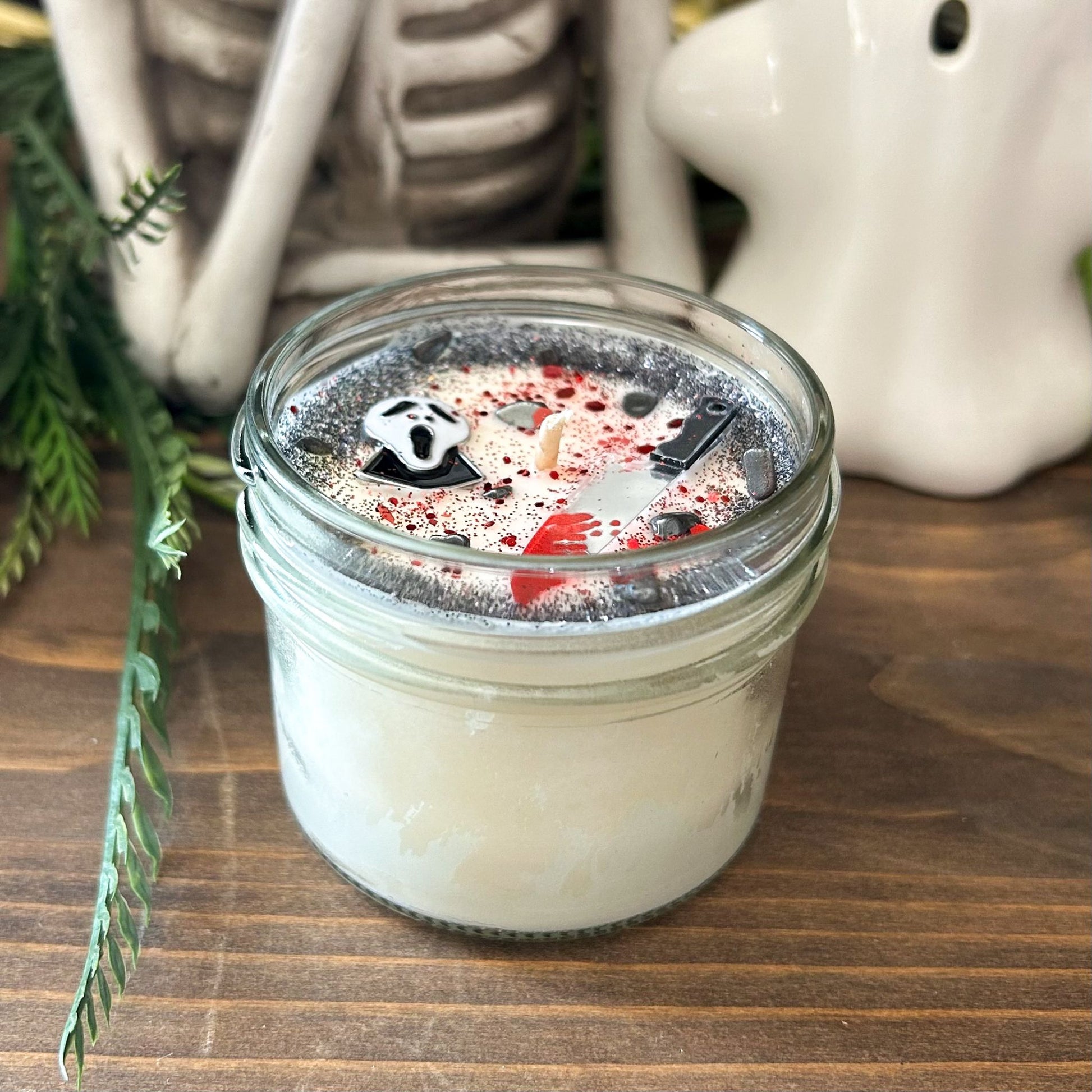 4oz Love You to Death Candle (floral peony & sweet musk) Cesarah's Spooky Shop