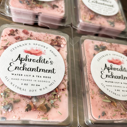 Aphrodite's Enchantment Wax Melt (Water Lily & Tea Rose) Cesarah's Spooky Shop