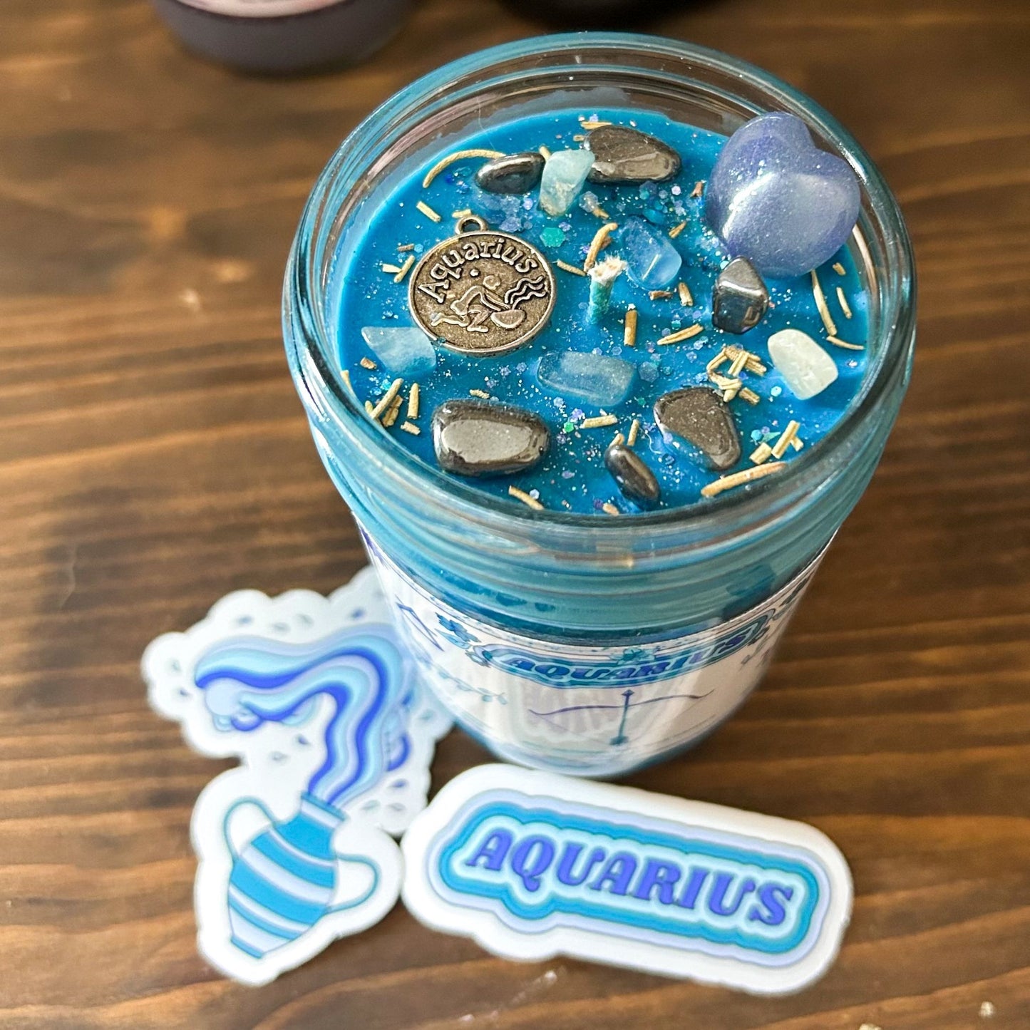 Aquarius Zodiac Candle Cesarah's Spooky Shop