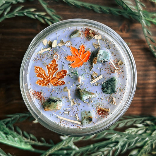 Autumn Rain Candle (Crisp Wet Leaves & Harvest Spices)