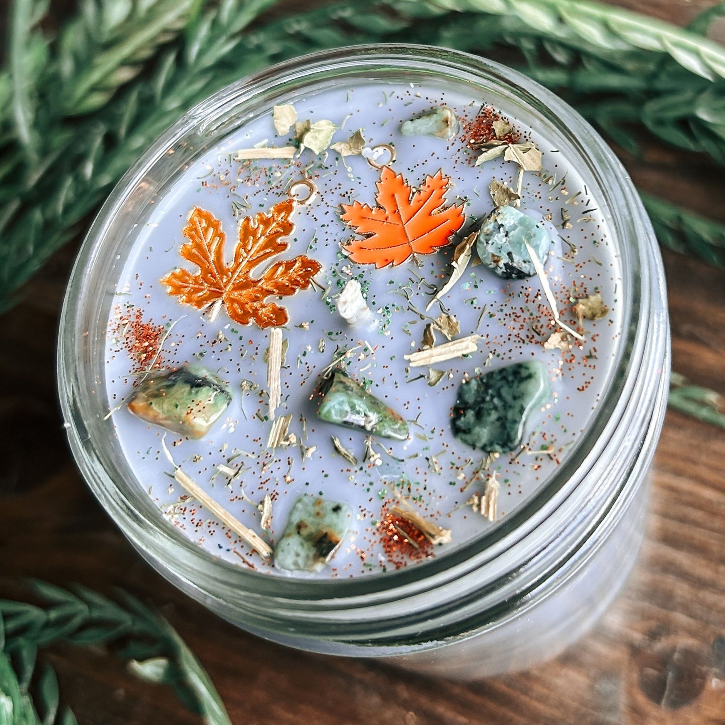 Autumn Rain Candle (Crisp Wet Leaves & Harvest Spices)