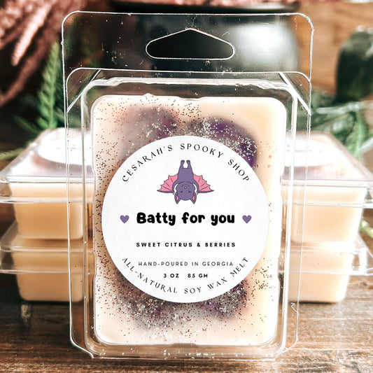 Batty for You Wax Melt (Sweet Citrus & Berries)