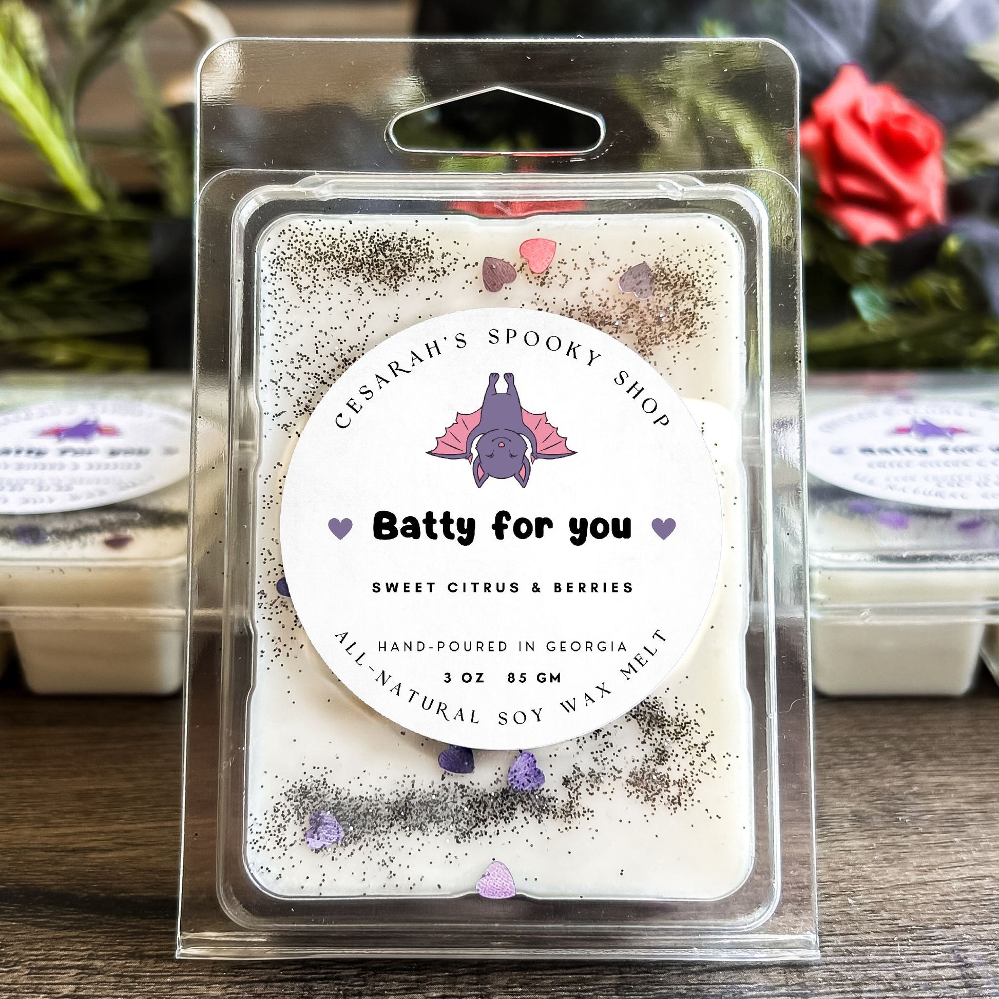 Batty for You Wax Melt (Sweet Citrus & Berries) Cesarah's Spooky Shop