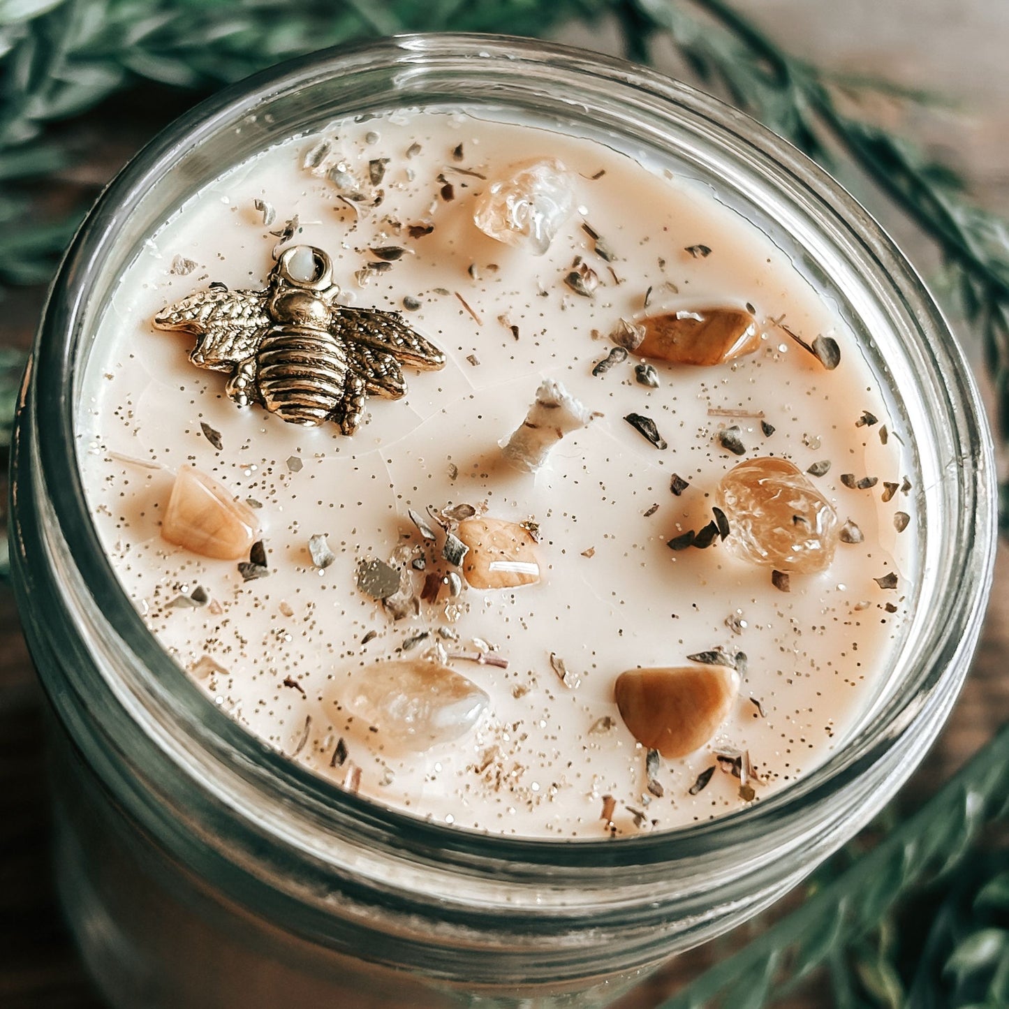 Bee Happy Candle (Honey & Rose)