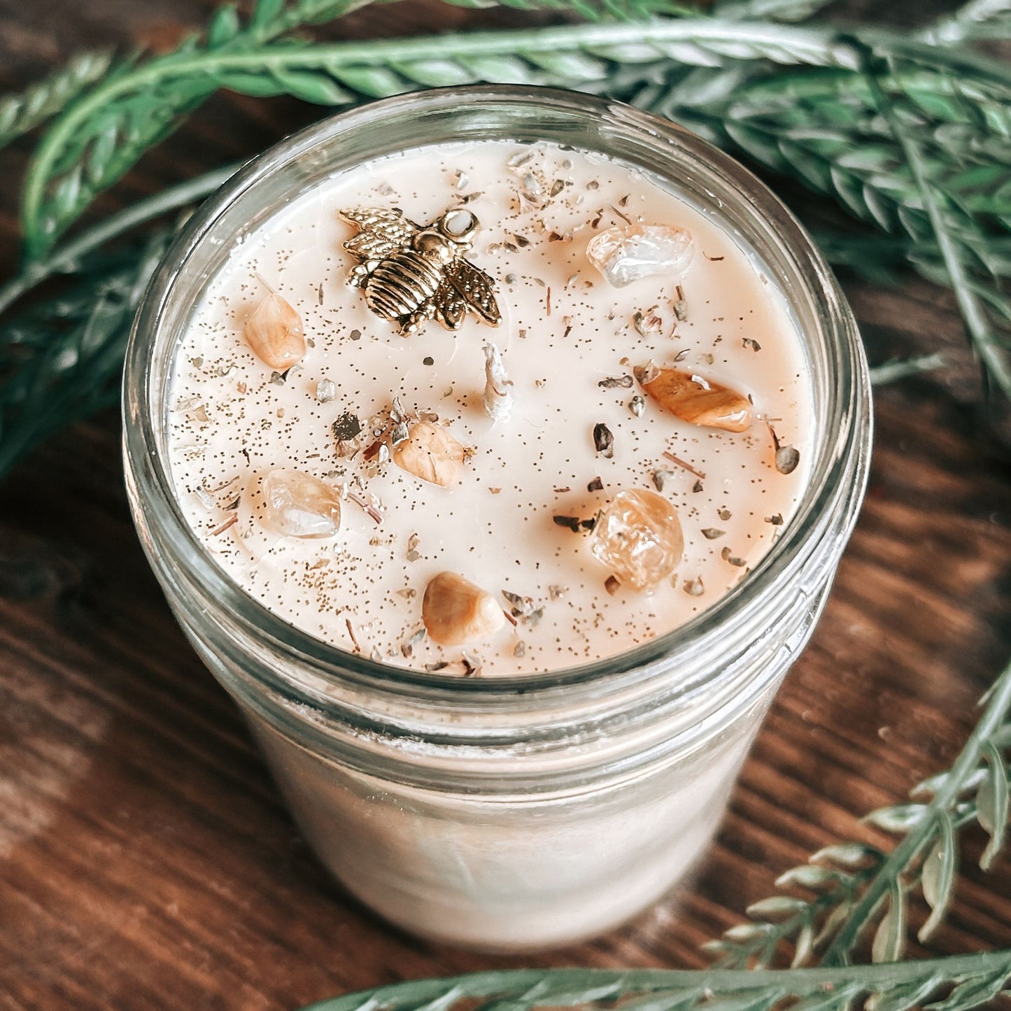 Bee Happy Candle (Honey & Rose)