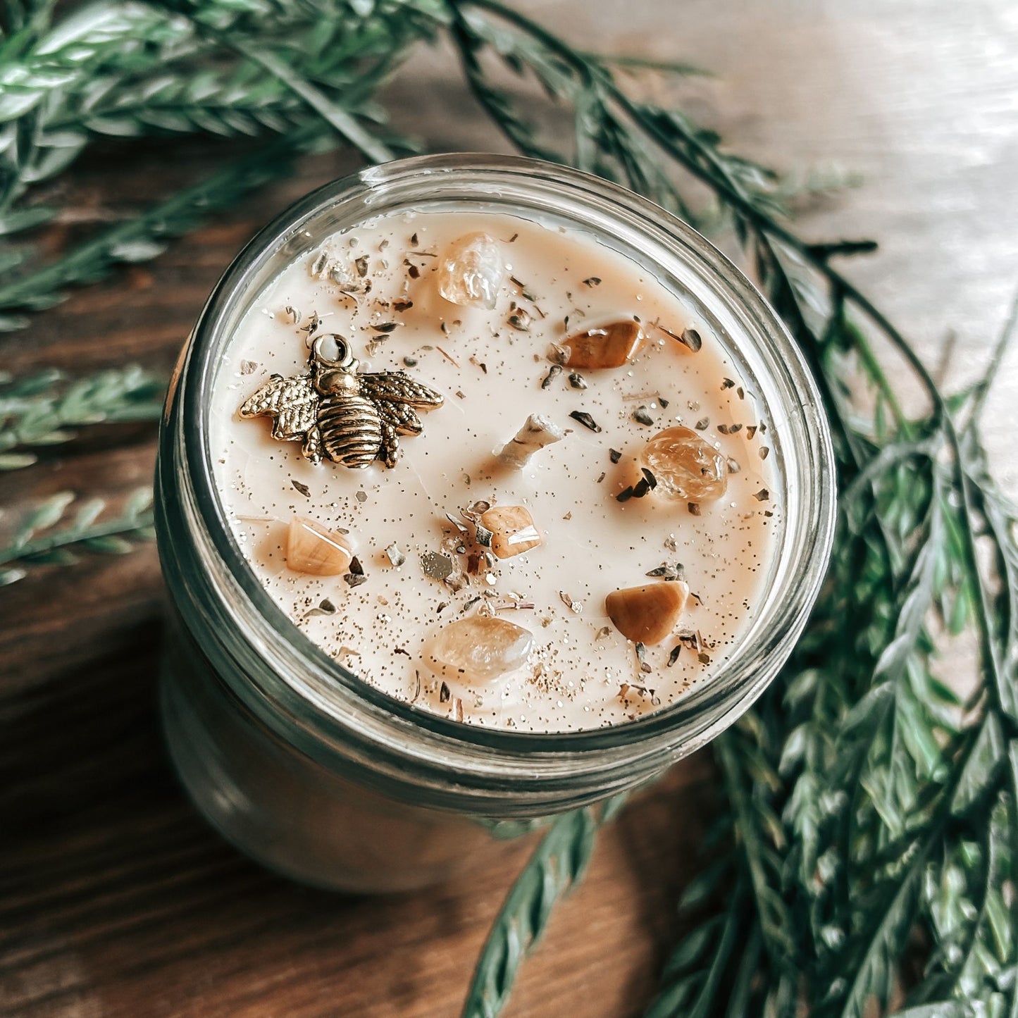 Bee Happy Candle (Honey & Rose)