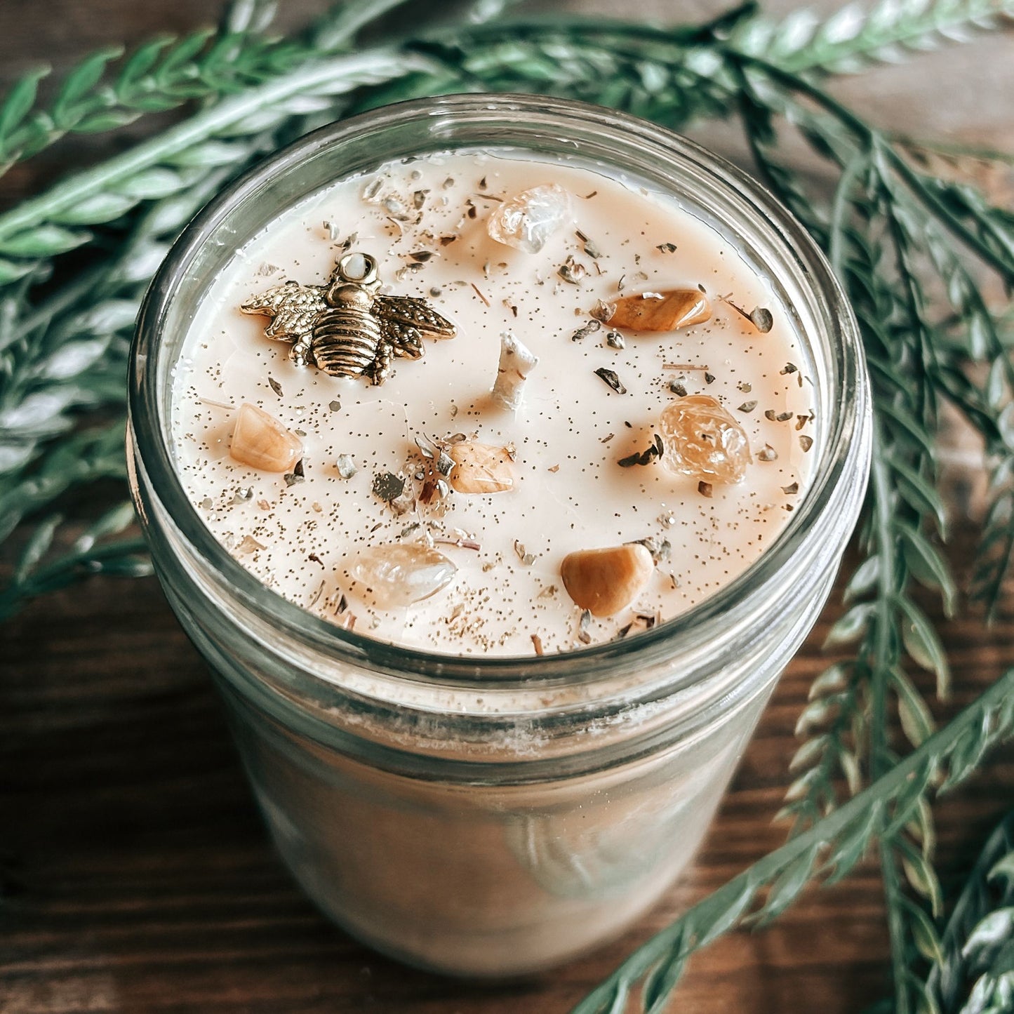 Bee Happy Candle (Honey & Rose)