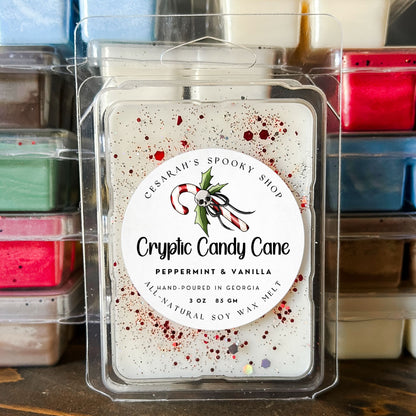 Cryptic Candy Cane Wax Melt (Peppermint & Vanilla)