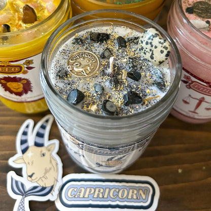 Capricorn Zodiac Candle Cesarah's Spooky Shop