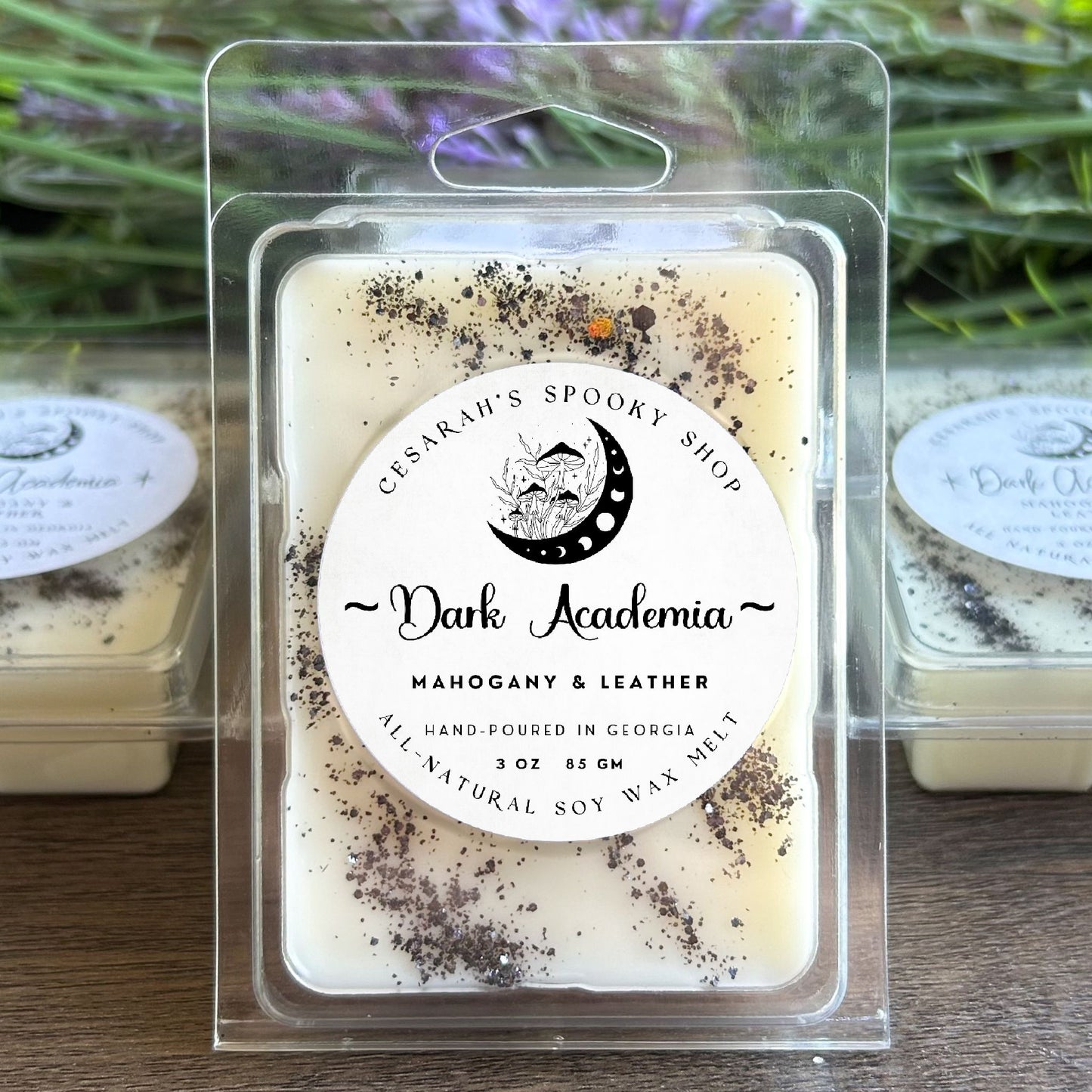 Dark Academia Wax Melt (Mahogany & Leather) Cesarah's Spooky Shop