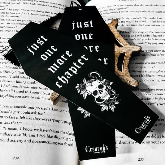 Just One More Chapter Bookmark Cesarah's Spooky Shop