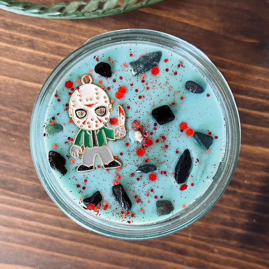 Camp Crystal Lake Candle Cesarah's Spooky Shop