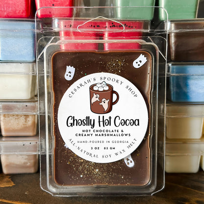 Ghostly Hot Cocoa Wax Melt (Hot Chocolate & Creamy Marshmallows)